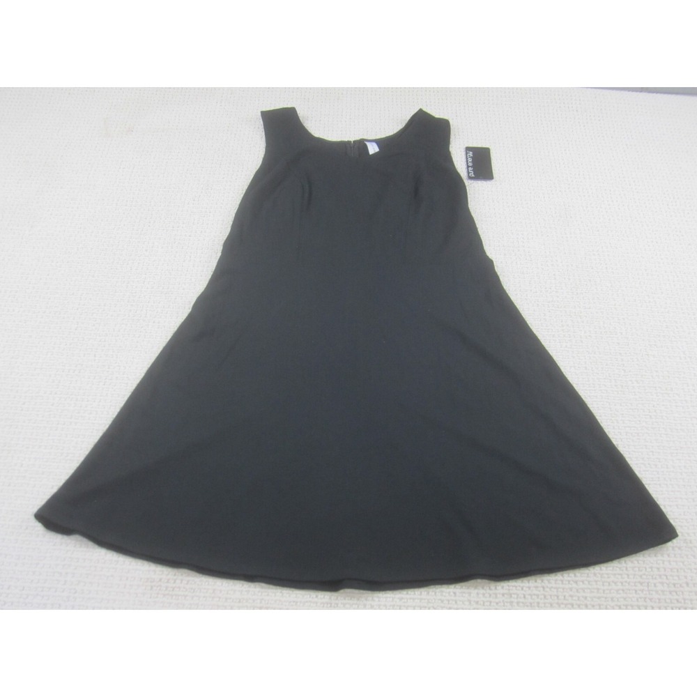 Pure Energy Womens 1X Tank Dress Black Casual Sleeveless Knee Length Fitted NWT